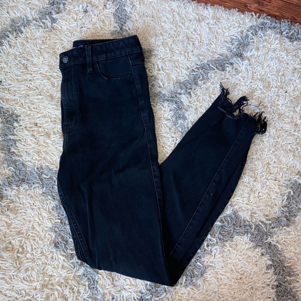 Hollister black ultra high-rise extreme skinny jeans